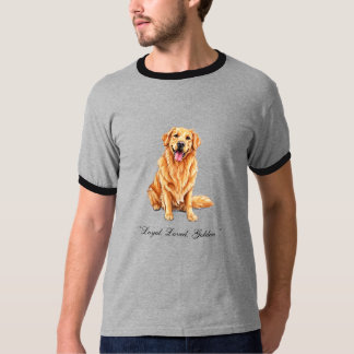 Custom Golden Retriever Watercolor Pet Portrait T- T-Shirt