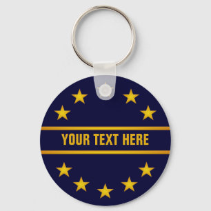 CUSTOM GOLDEN STARS key chain