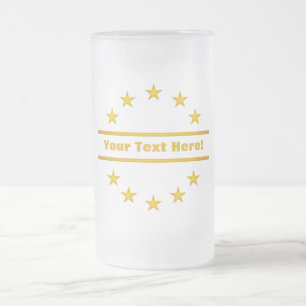CUSTOM GOLDEN STARS mug - choose style & colour