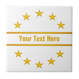 CUSTOM GOLDEN STARS tile