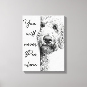 Custom Goldendoodle Canvas Wall Art