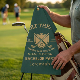 Custom Golf Bachelor PartyPersonalized Groomsmen  Towel