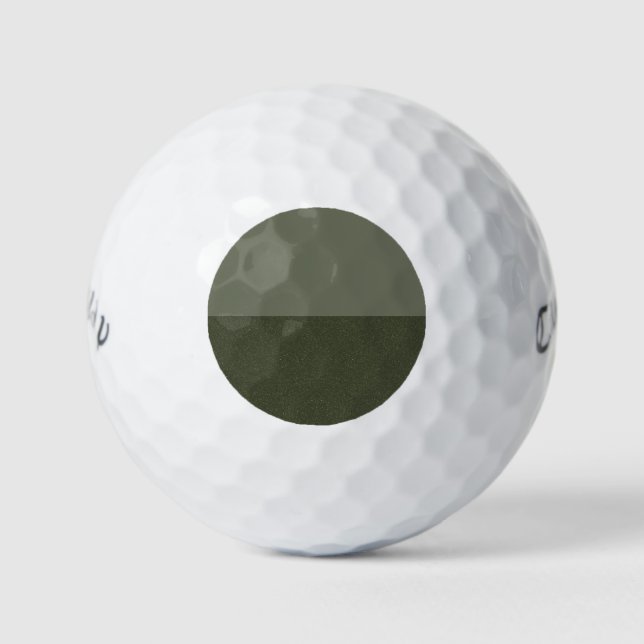Custom Golf Ball – Two-Tone Moss Green (Front)
