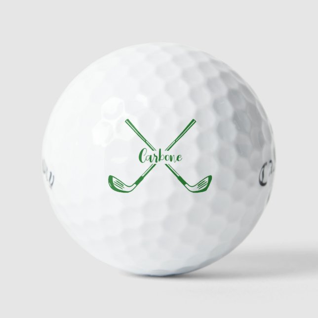 Custom Golf Balls 4 Him or Her, Personalised Name (Front)