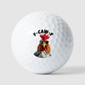 Custom Golf Balls Humor - F Caw F Balls