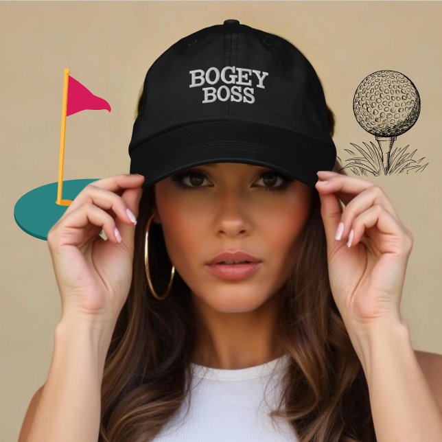 Custom Golf Boss Gift for Players Embroidered Hat (Creator Uploaded)