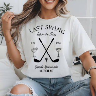 Custom Golf Club Bachelor Party GGolfing Girl Bach T-Shirt