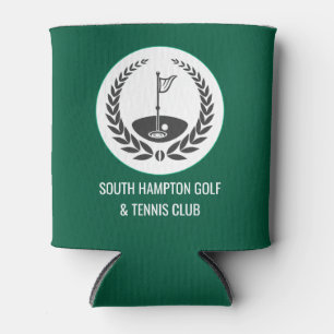 Custom Golf Club Can Cooler with Award Flag Icon –