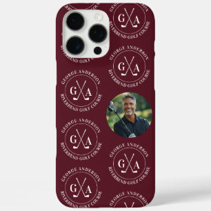 Custom Golf Club Headcover Personalised Monogram C iPhone 16 Pro Max Case