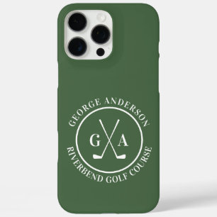 Custom Golf Club Headcover Personalised Monogram iPhone 16 Pro Max Case