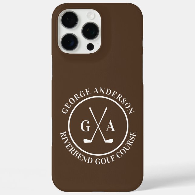 Custom Golf Club Headcover Personalised Monogram Case-Mate iPhone Case (Back)