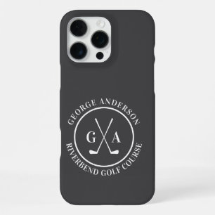 Custom Golf Club Headcover Personalised Monogram iPhone 16 Pro Max Case
