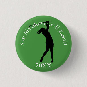 Custom Golf Club Name Women's Hat Clip Ball Marker 3 Cm Round Badge