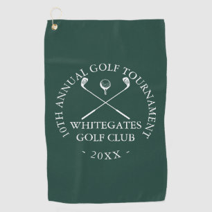 Custom Golf Club Tournament Emerald Green Towel