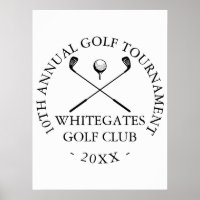 Custom Golf Club Tournament Sign