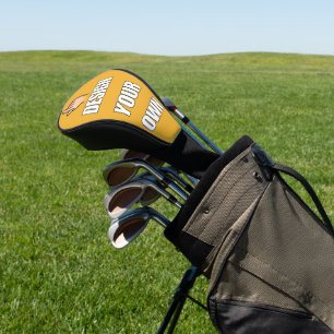 CUSTOM! Golf Driver Head Cover - Black trim