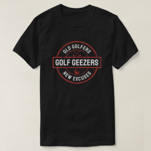 Custom Golf Geezers Group Dad Grandpa Retirement T-Shirt