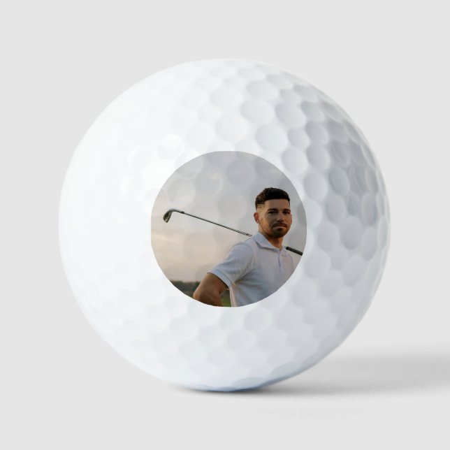 Custom Golf Golfer Photo Balls (Front)