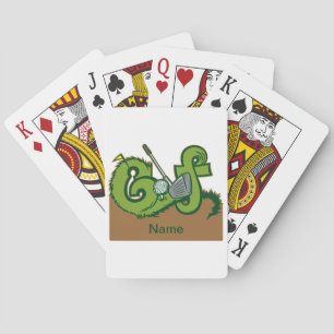 Custom Golf Graphic Playing Cards
