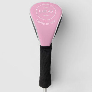 Custom Golf head cover with Company Logo pink