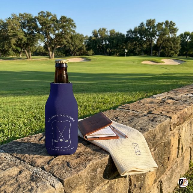 Custom Golf Invitational Annual Retreat 2026 Bottle Cooler (Creator Uploaded)