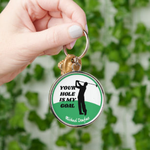 Custom Golf Keychain -Funny Personalised Golf Gift