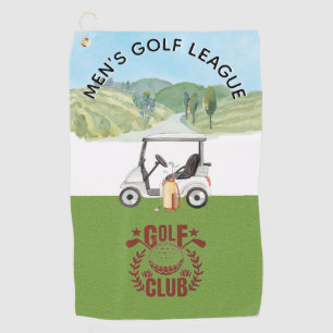 Custom Golf League Golf Club Logo   Golf Towel