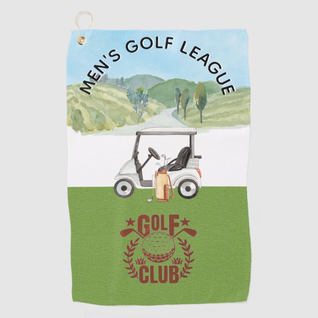 Custom Golf League Golf Club Logo   Golf Towel (Front)
