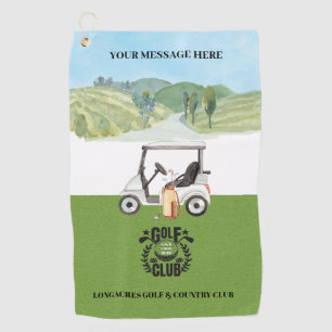 Custom Golf League Golf Club Logo   Towel