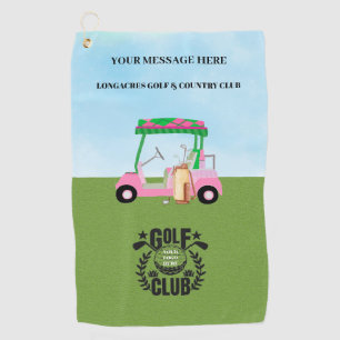 Custom Golf League Golf Club Logo   Towel