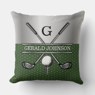 Custom Golf Monogram Design Cushion
