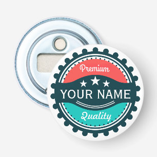 Custom Golf Player Name Red Green Bottle Opener