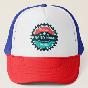 Custom Golf Player Name Red Green Trucker Hat