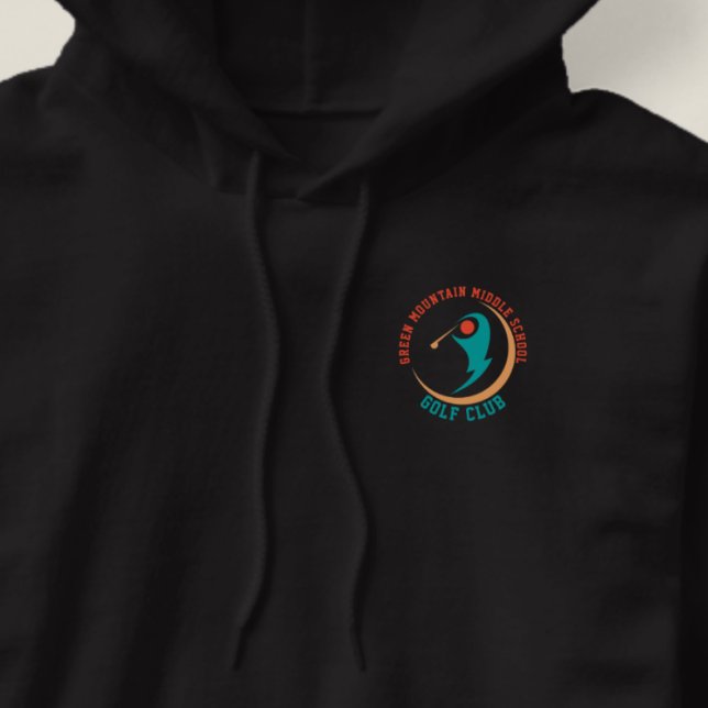 Custom Golf School Club League Name Number Hoodie (Creator Uploaded)