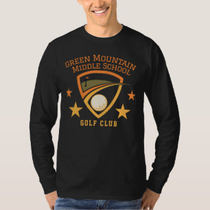 Custom Golf School Club League Name Number T-Shirt