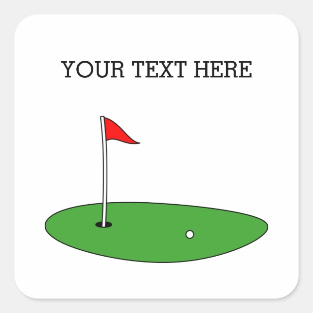 Custom golf stickers and envelope seals (Front)