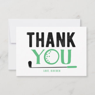 Custom Golf Thank You Card