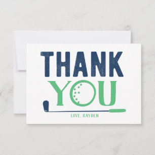 Custom Golf Thank You Card