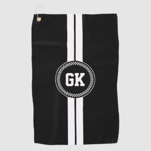 Custom Golf Towel Stripe Personalised Golfing Gift