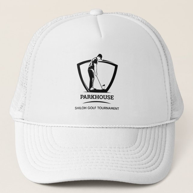 Custom Golfers Name Tournament Golf Hat (Front)