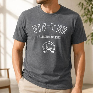 Custom Golfing Gift 50th 60th 70th Birthday Golf T-Shirt