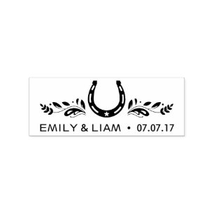 Custom Good Luck wedding stamp