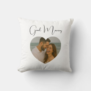 Custom Good Morning & Good Night Photo Pillow
