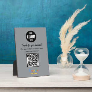 Custom Google Review QR Code Business Plaque