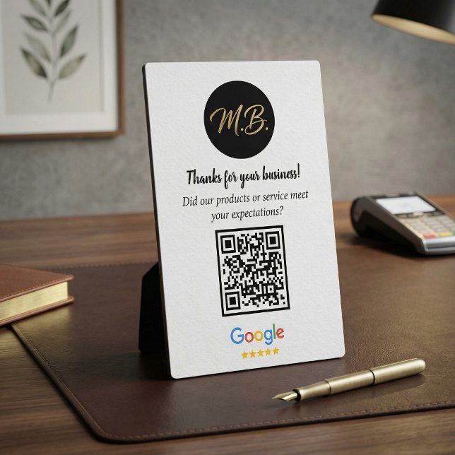 Custom Google Review QR Code Business Plaque (Custom Google Review QR Code Business Plaque)