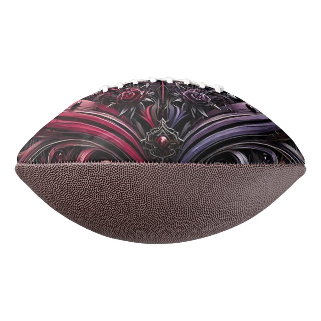 Custom Gothic Football with Unique Design American Football (Rotated 270)