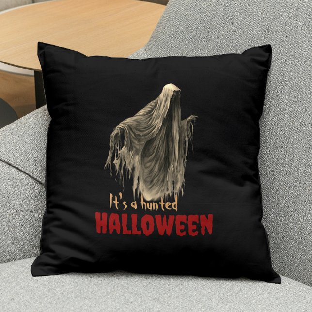 Custom Gothic Horror Creepy Ghost Halloween Party Cushion (Creator Uploaded)