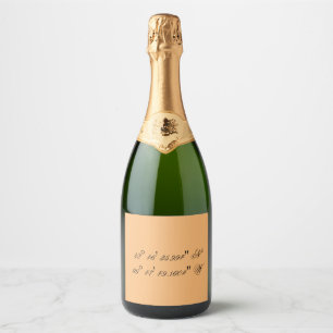 Custom GPS Sparkling Wine Label