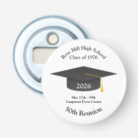 Custom Grad Cap Reunion Keepsake Bottle Opener