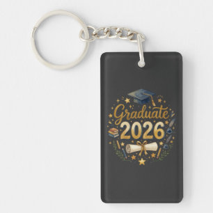 Custom Graduation Class of 2026 Personalised Famil Key Ring